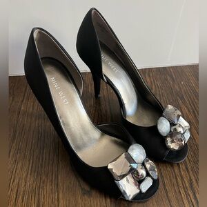 Nine West Satin Holiday Heels